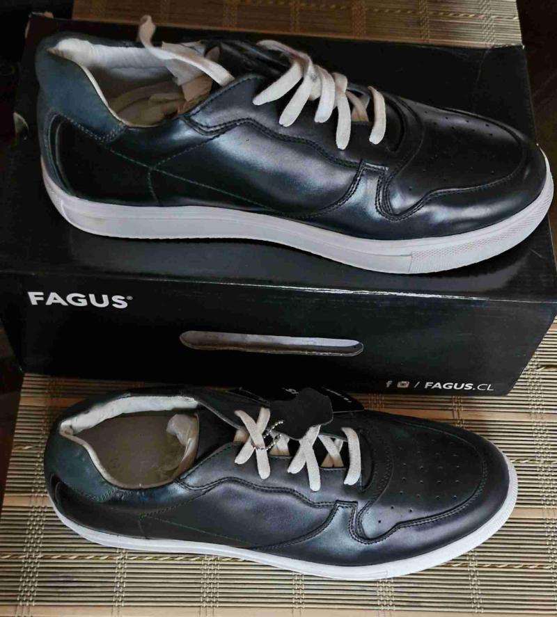Zapatillas Fagus de cuero negro - 3