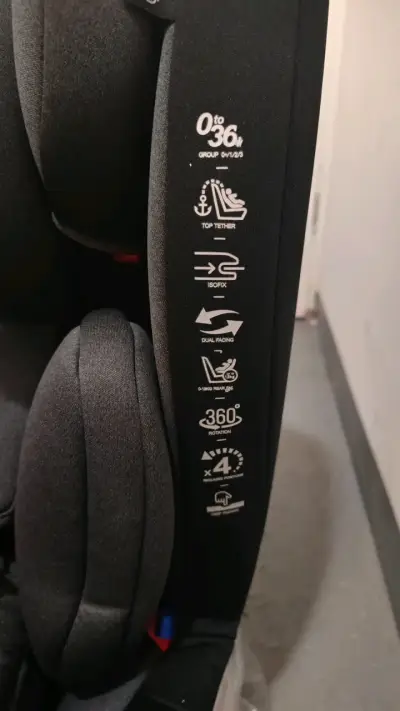 Silla de auto negra Bebesit - miniatura 2