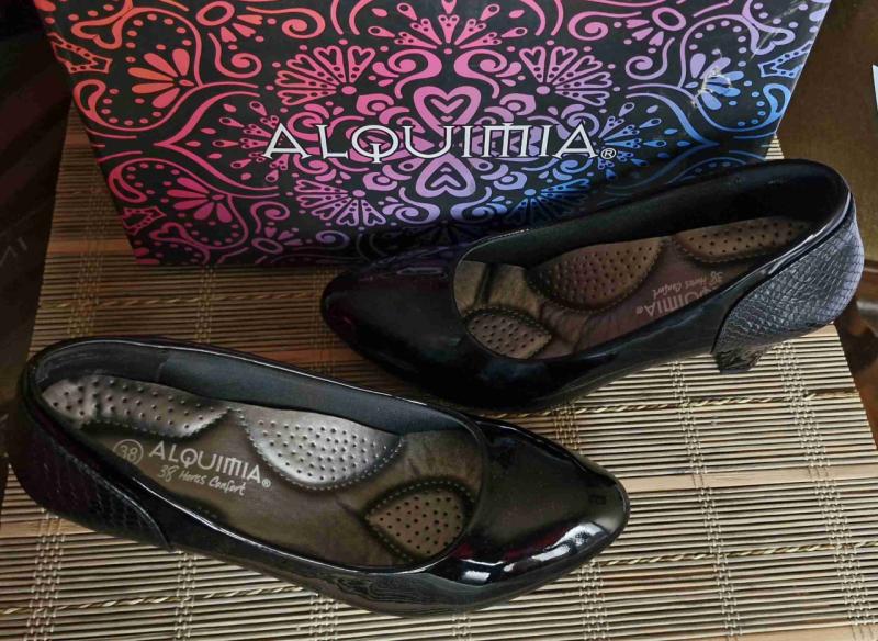 Zapatos negros charol talla 38 - 3