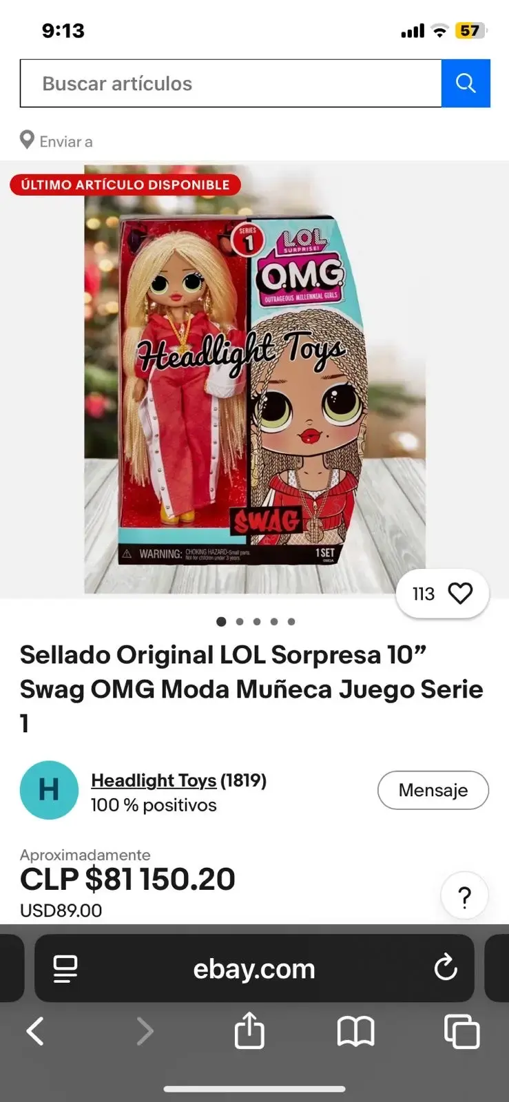 Muñeca LOL Surprise Swag 10"