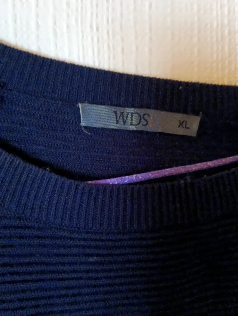 Vestido a rayas azul y gris - 2