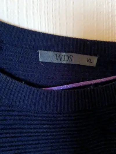 Vestido a rayas azul y gris - miniatura 2