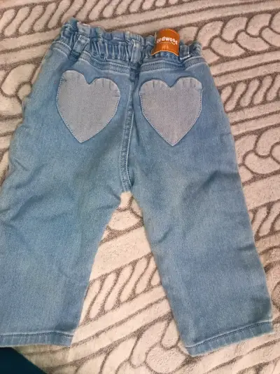 Pantalones bebé jeans azul - miniatura 2