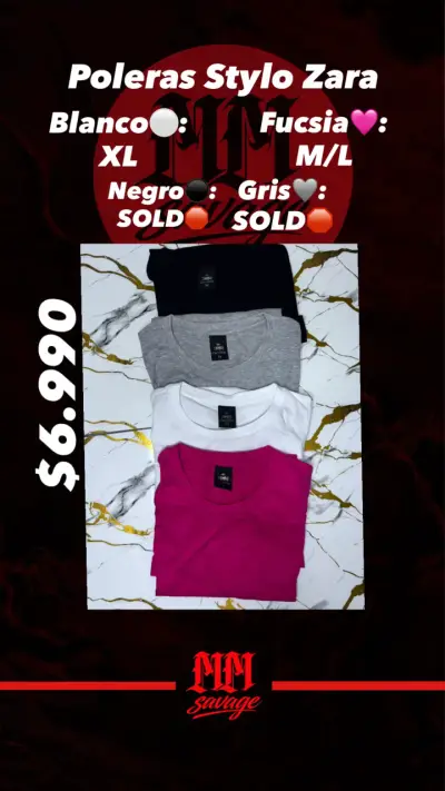 Polera Stylo Zara fucsia - miniatura 1