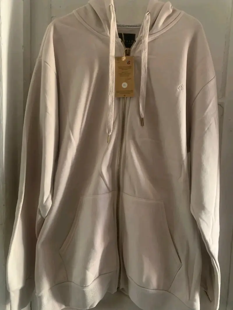 Polerón beige con capucha XL