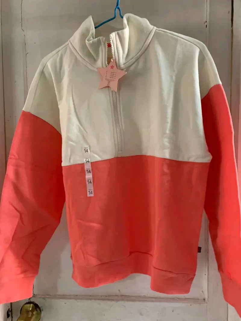 Polerón beige con capucha XL - 3