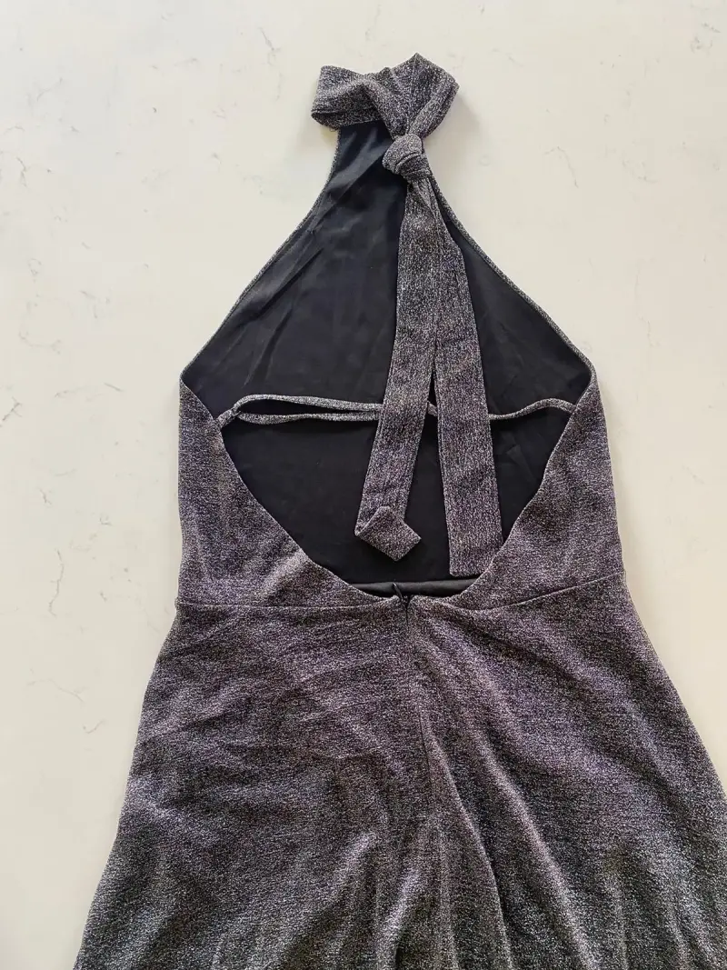 Vestido halter brillante - 2