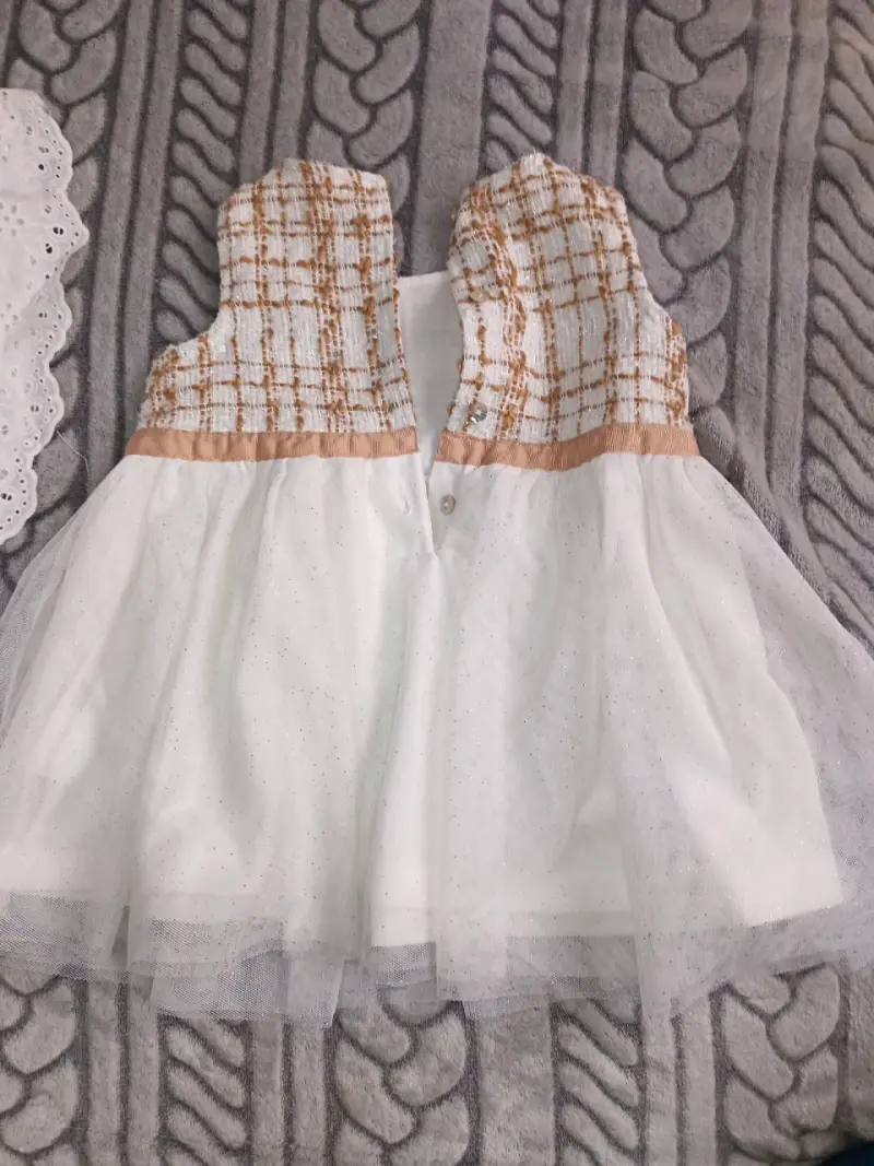 Vestido de niña elegante blanco - 2
