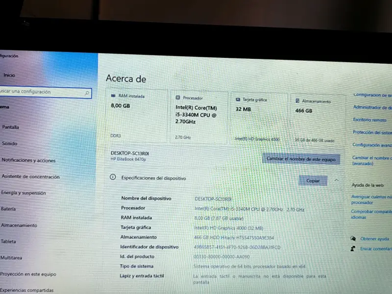 Notebook HP EliteBook 8470p - 1