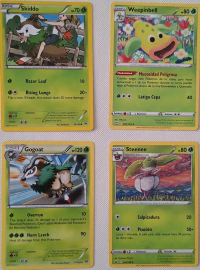 Cartas Pokémon Weedle, Kakuna, Caterpie y Metapod - miniatura 4
