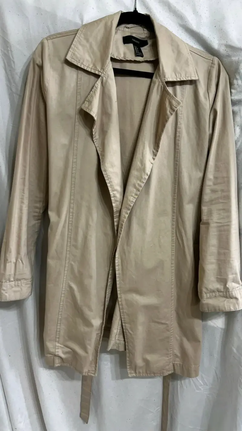 Abrigo largo beige Forever 21 - 2