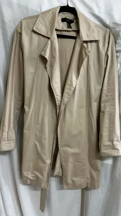 Abrigo largo beige Forever 21 - miniatura 2