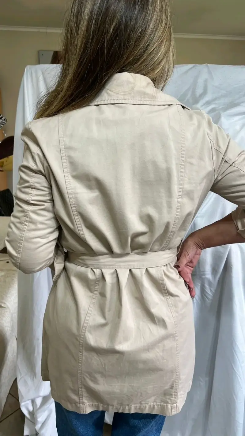 Abrigo largo beige Forever 21 - 5