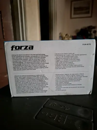 Batería de plomo ácido Forza 12V 7Ah - miniatura 2