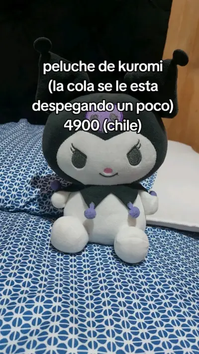 Peluche de Kuromi negro y blanco - miniatura 1