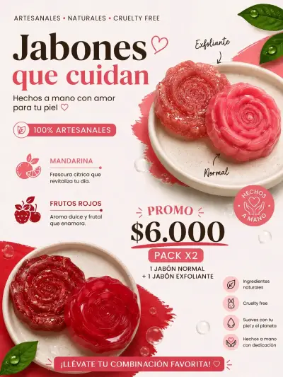 Pack de jabones artesanales - miniatura 1