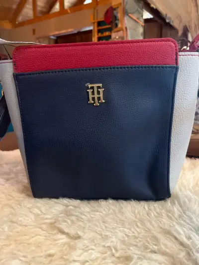 Cartera nueva original Tommy Hilfiger tricolor - miniatura 6