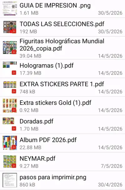 Álbum mundial 2026 en PDF - miniatura 1
