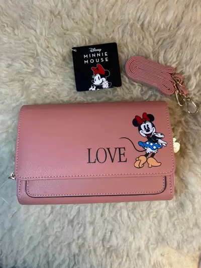 Cartera cross body nueva Minnie Mouse rosa - miniatura 1