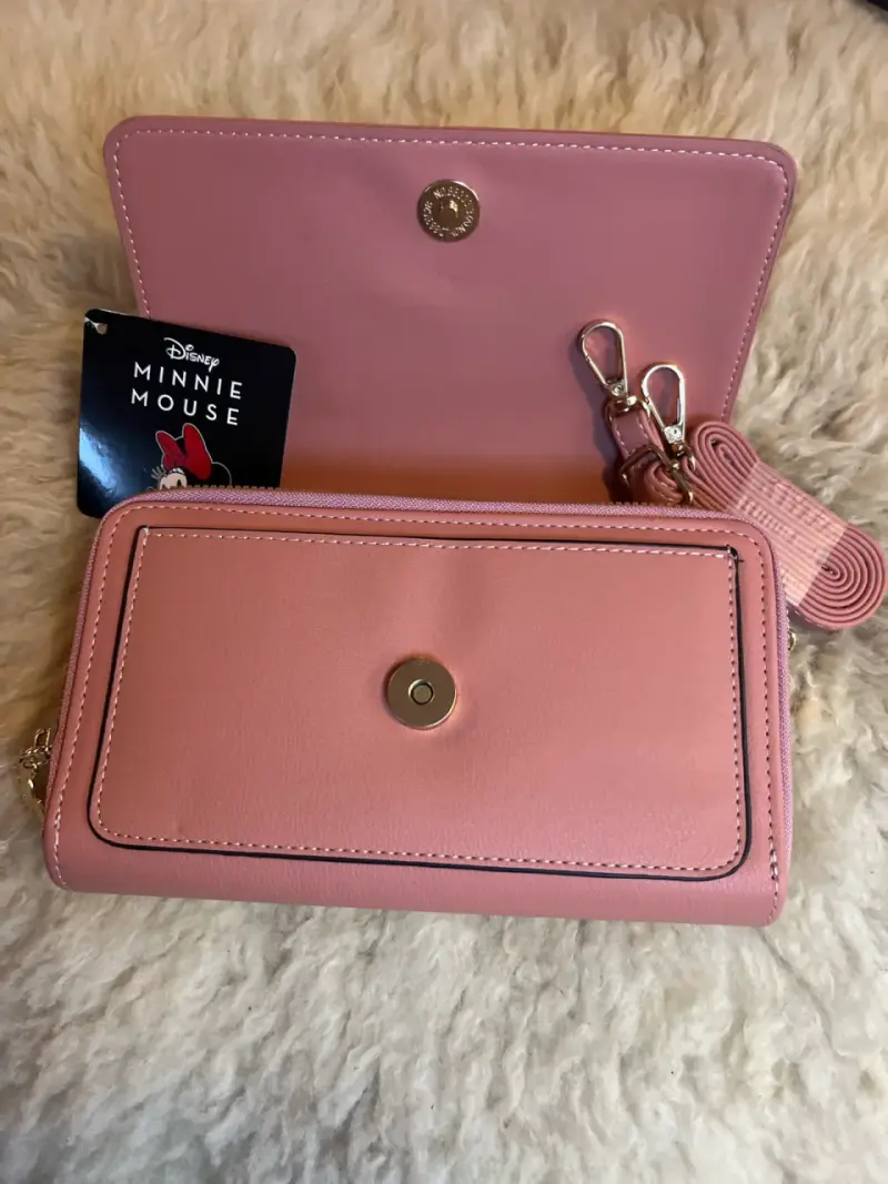 Cartera cross body nueva Minnie Mouse rosa - 3