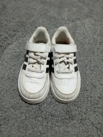 Zapatillas blancas infantiles adidas - miniatura 1