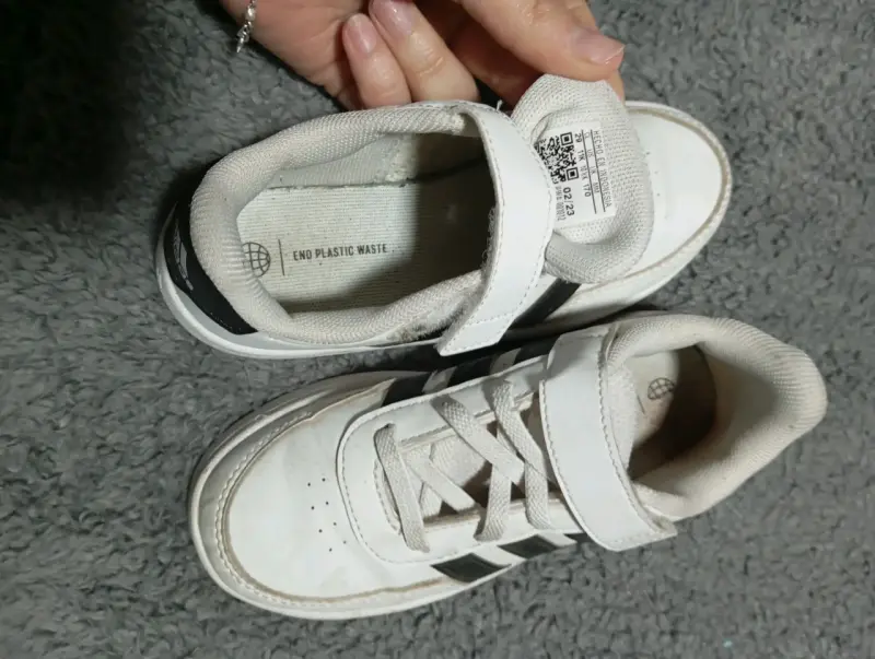 Zapatillas blancas infantiles adidas - 2