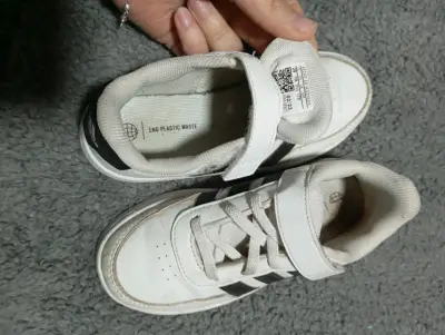 Zapatillas blancas infantiles adidas - miniatura 2