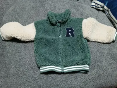 Chaqueta infantil polar verde - miniatura 1