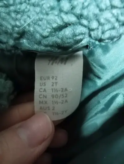 Chaqueta infantil polar verde - miniatura 2