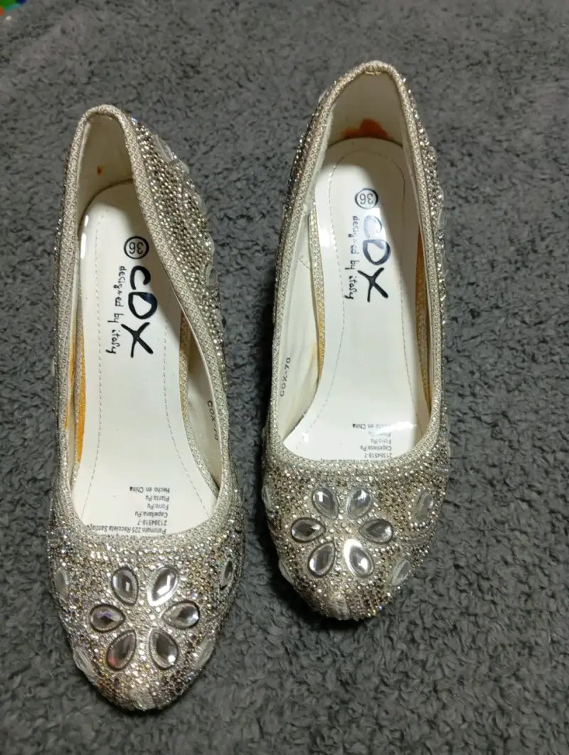 Zapato de tacón alto brillante ideal matrimonio - 2