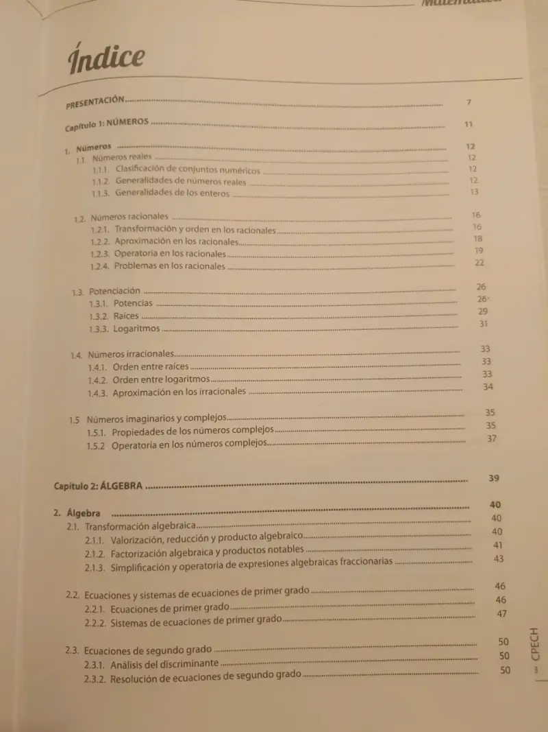 Libro Preparación PAES Matemáticas Cpech - 2