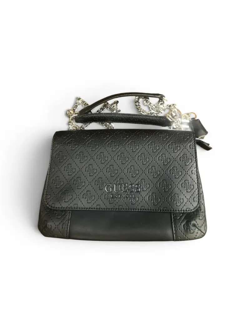 Cartera negra GUESS con diseño - 1