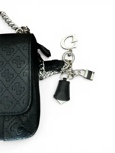 Cartera negra GUESS con diseño - miniatura 5