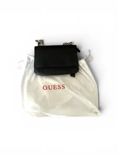 Cartera negra GUESS con diseño - miniatura 6