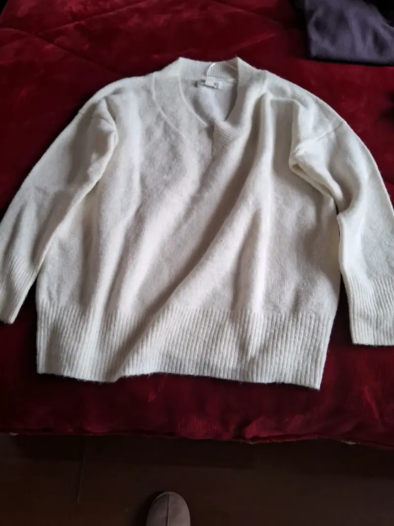Sweater blanco de lana