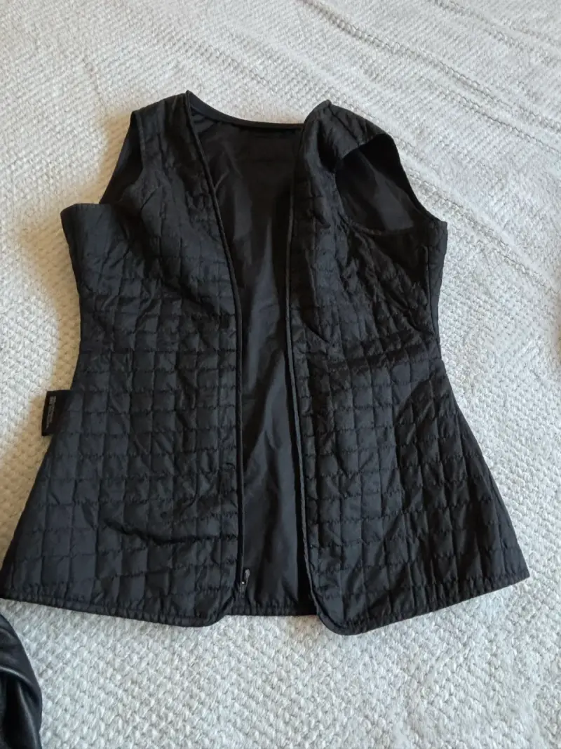 Chaqueta de cuero negro vintage - 6