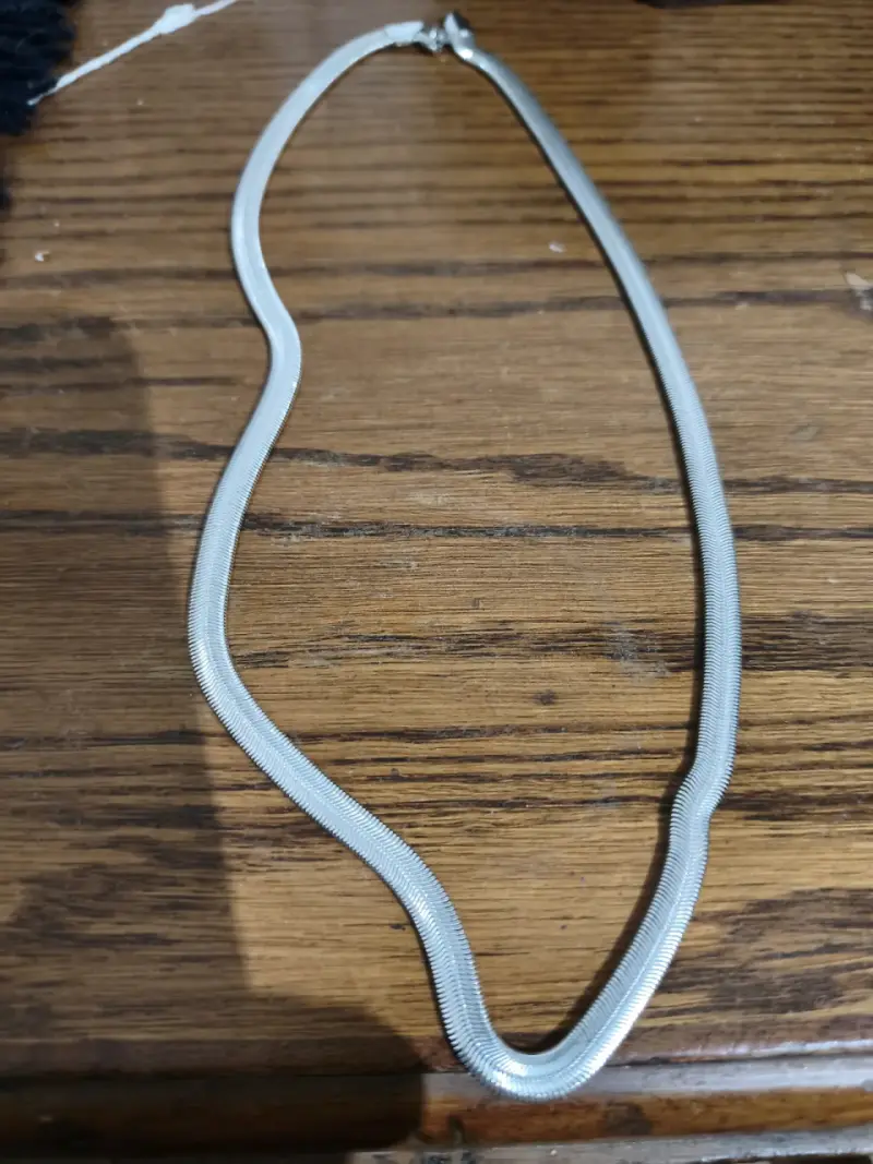 Collar de plata estilo serpiente