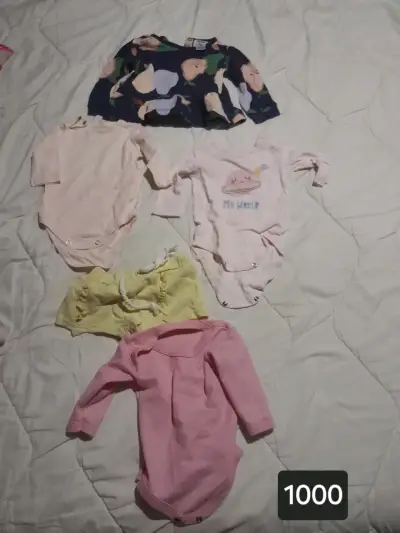 Lote 3 pantalones bebé rosados - miniatura 4