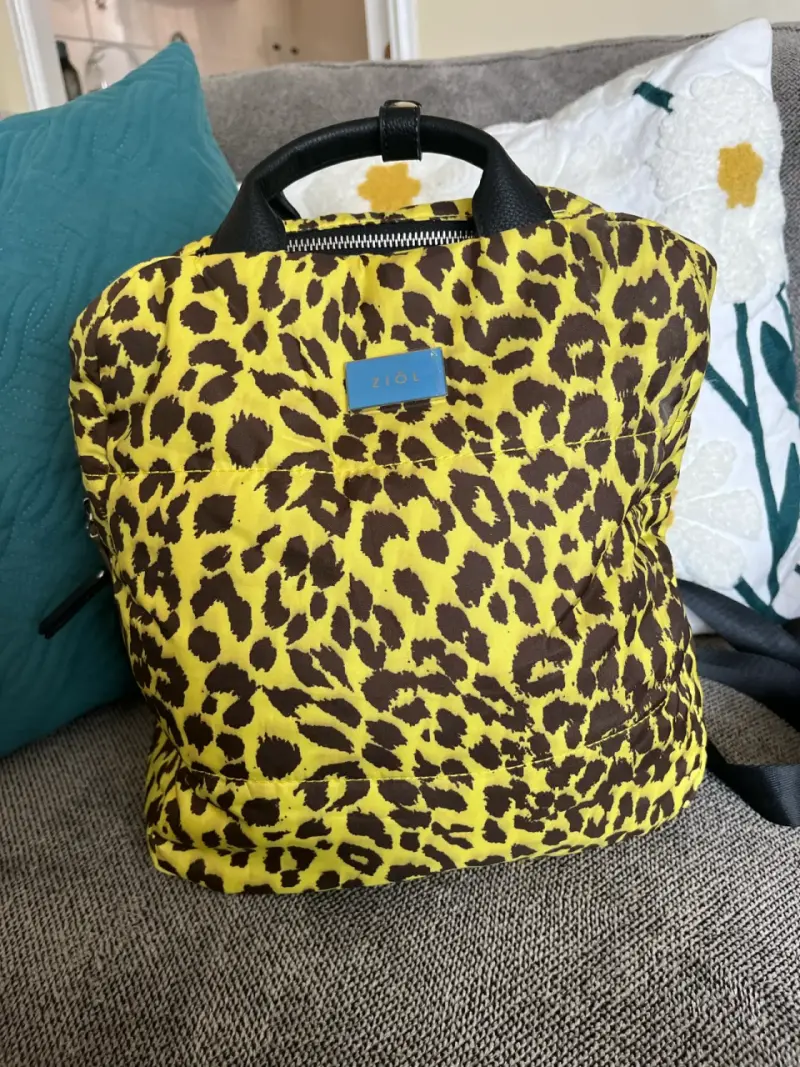 Mochila animal print amarillo - 1