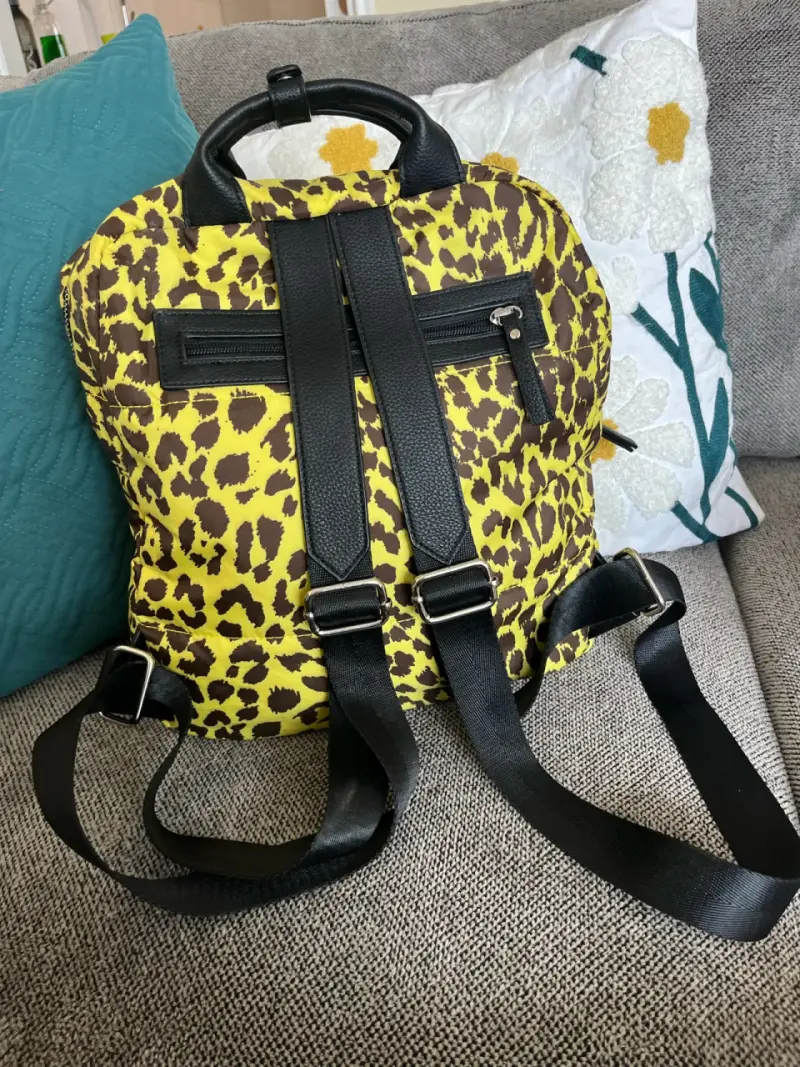 Mochila animal print amarillo - 2