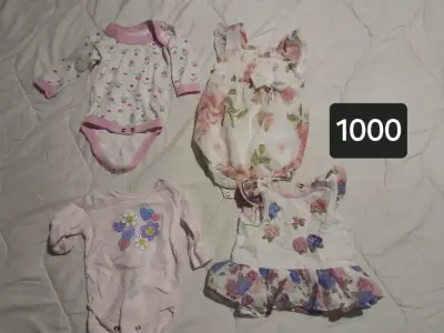 Conjunto ropa bebé floral y rosa - miniatura 2
