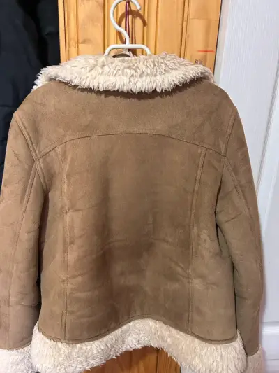 Chaqueta marrón con forro de lana - miniatura 4