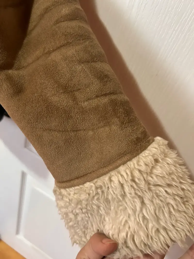 Chaqueta marrón con forro de lana - 5