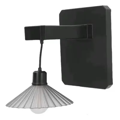 Aplique de pared negro moderno solar luz cálida - miniatura 2