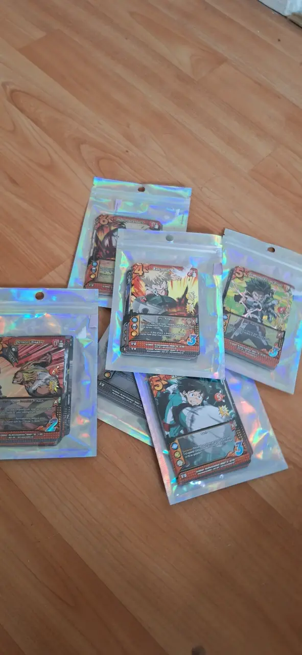 Set de cartas coleccionables de boku no hero