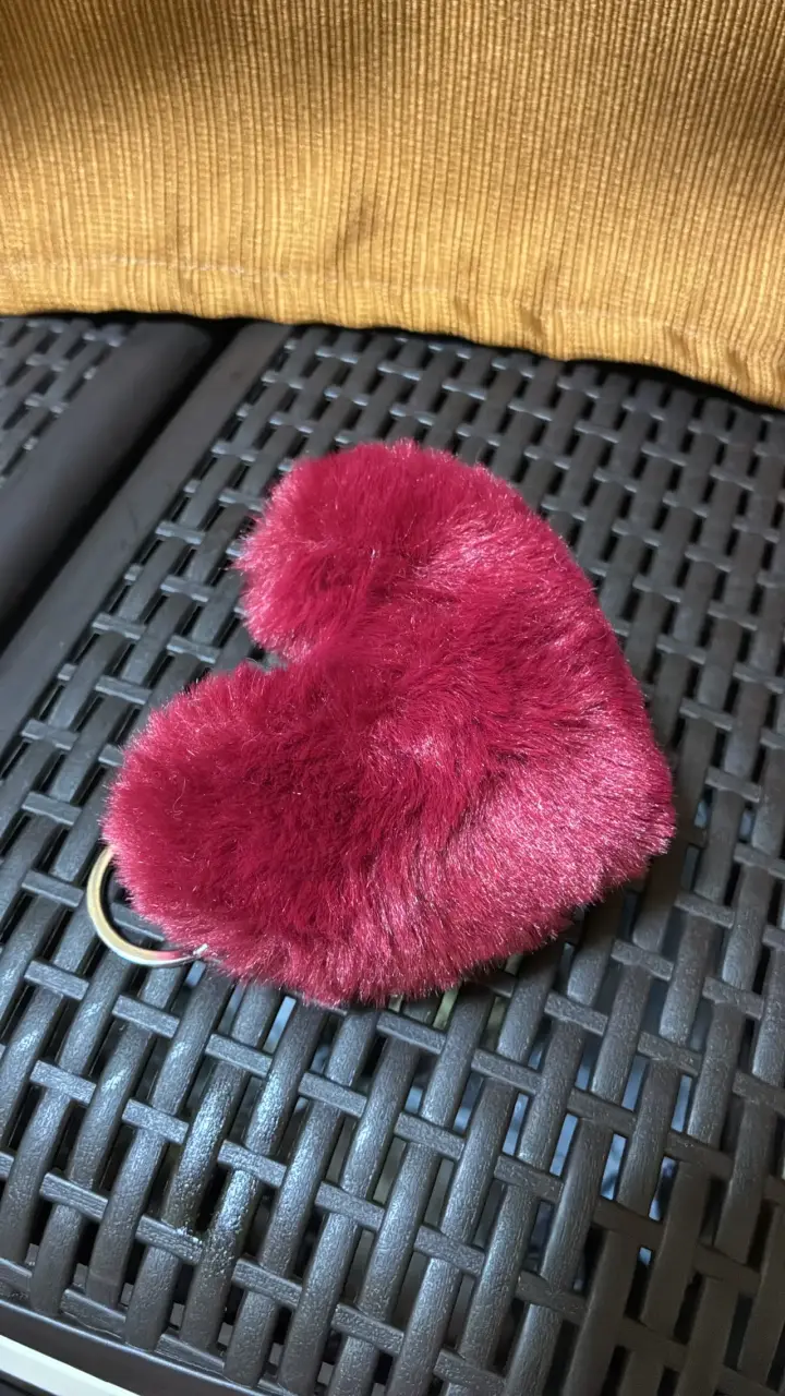 Llavero peludo corazón varios colores - 3