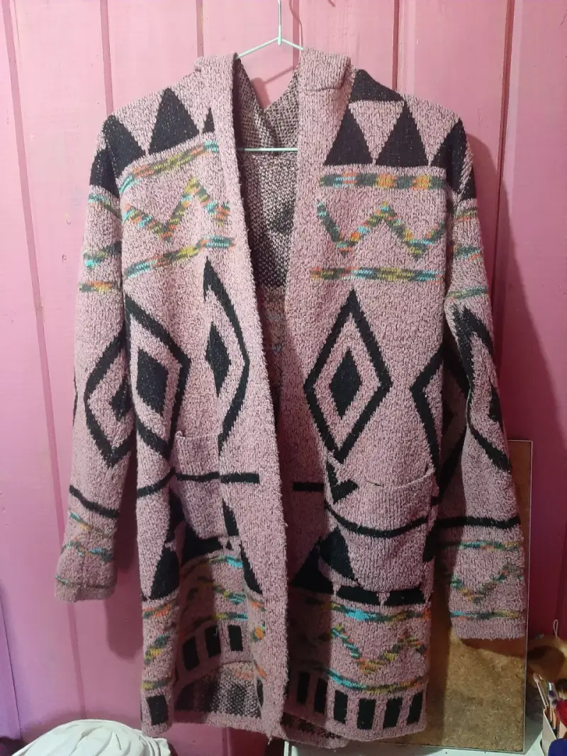 Chaqueta de lana negra - 3