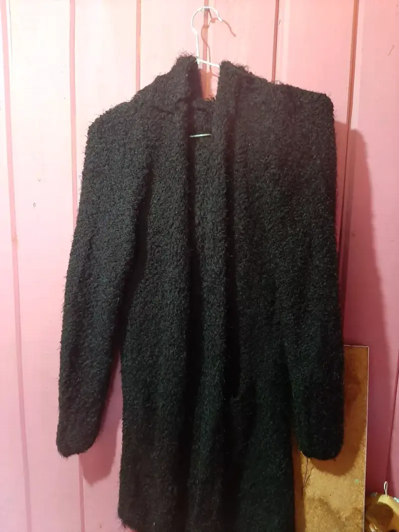 Chaqueta de lana negra - 7