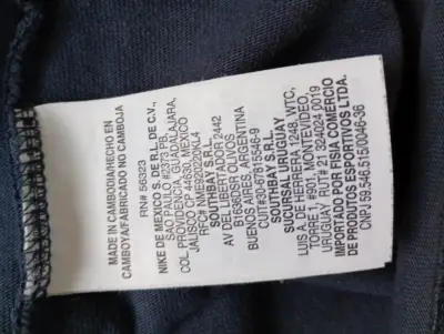 Polera azul oscuro Nike - miniatura 2