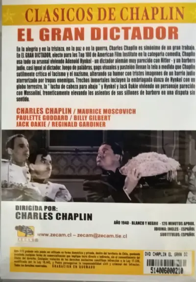 DVD Chaplin El Gran Dictador - miniatura 2